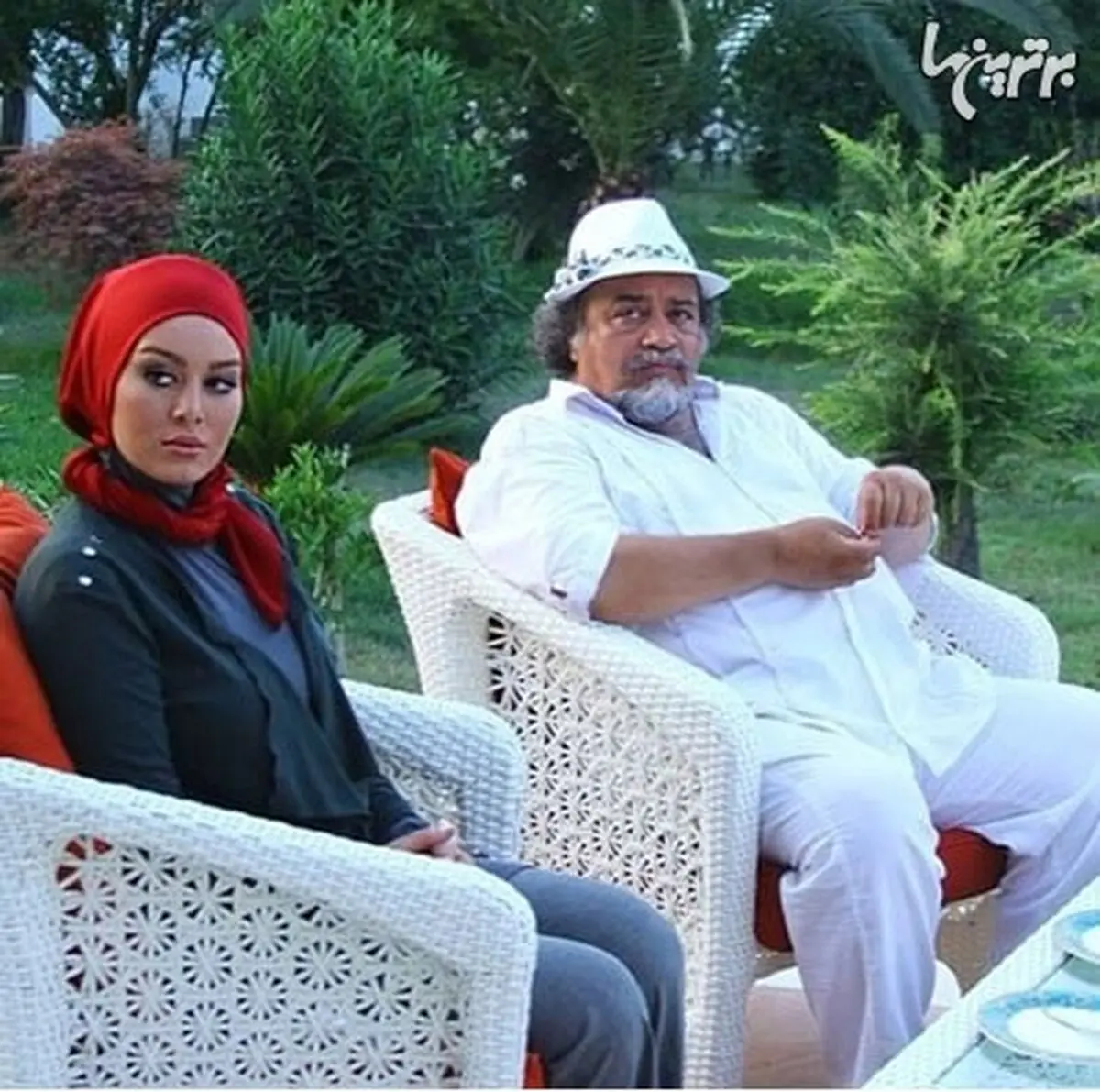 سحرقریشی در کنارمحمدرضا شریفی نیا/عکس