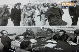 لحظه ای تاریخی از مذاکره نمایندگان دولت با سردمداران حزب کومله