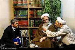 دیدار وزیر اقتصاد با مراجع تقلید در قم/ تصاویر