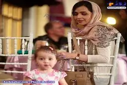 بازیگر مشهور سریال شهرزاد در کنار دخترش/عکس