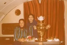 چای و سماور در هواپیمای مسافربری ایرانی+عکس