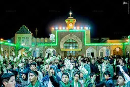 حال و هوای حرم حضرت عبدالعظیم در شب ولادت به روایت تصویر
