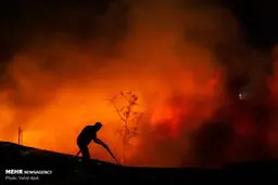 عکس/ حریق در بازار سرپوشیده تبریز