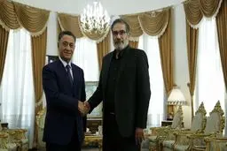 دیدار وزیر کشور جمهوری آذربایجان و علی شمخانی / تصاویر