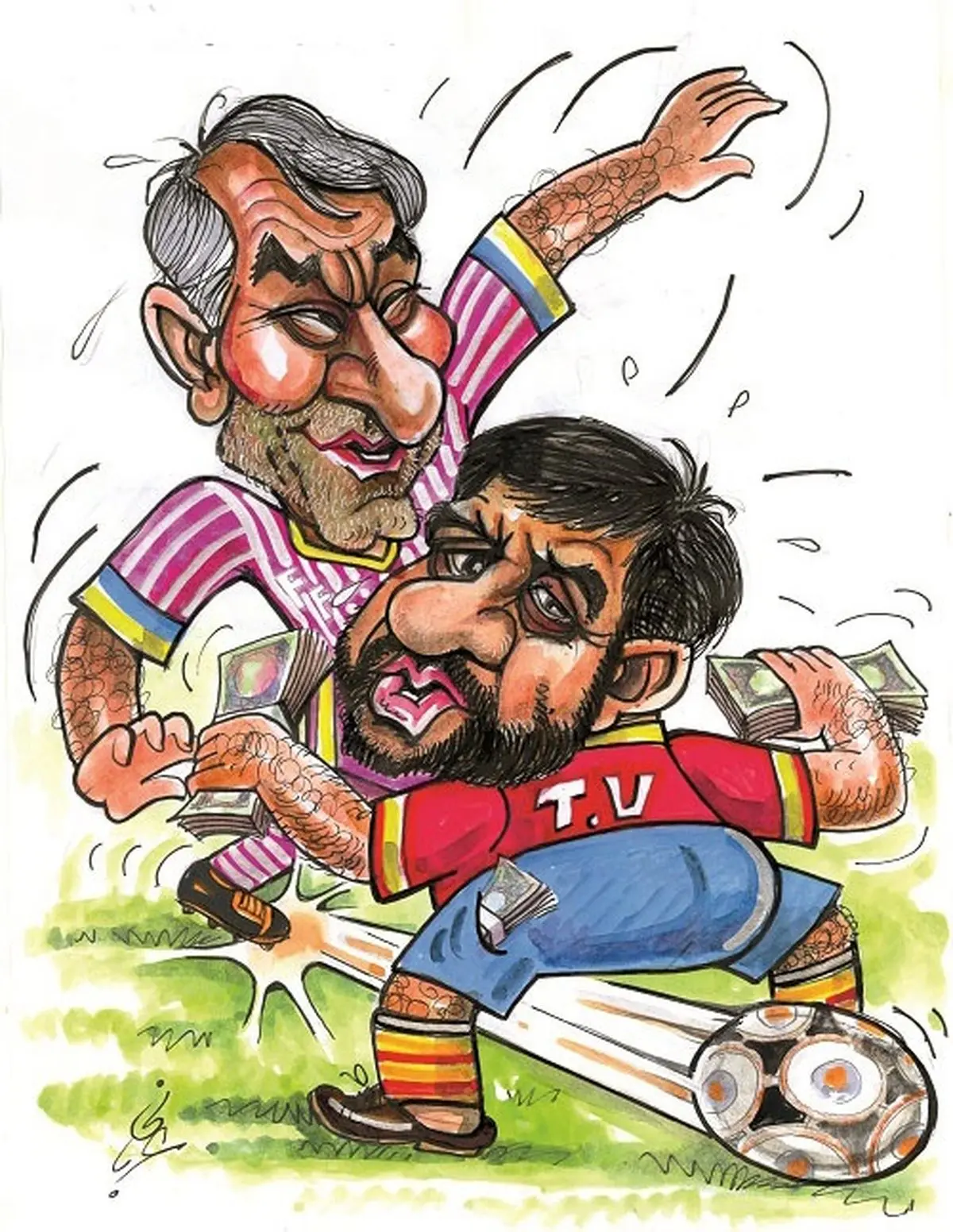 لایی کفاشیان به ضرغامی! /کاریکاتور