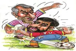 لایی کفاشیان به ضرغامی! /کاریکاتور