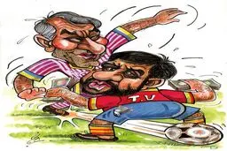 لایی کفاشیان به ضرغامی! /کاریکاتور