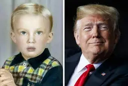 عکس/ تصویری قدیمی از دونالد ترامپ، رئیس جمهور ایالات متحده