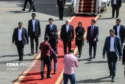 تصاویر: ورود نخست وزیر ژاپن به تهران