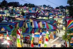 جاذبه های  گردشگری در اندونزی ؛روستای رنگین کمان/عکس