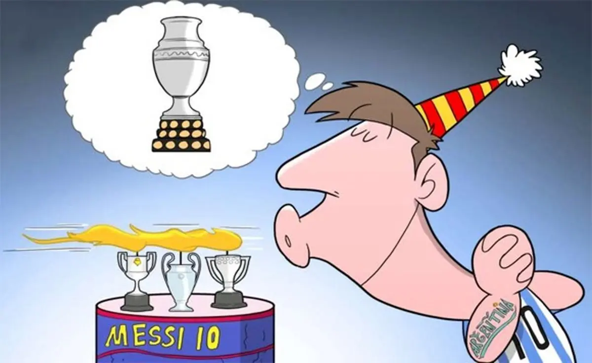 کاریکاتور/ جشن تولد لیونل مسی!