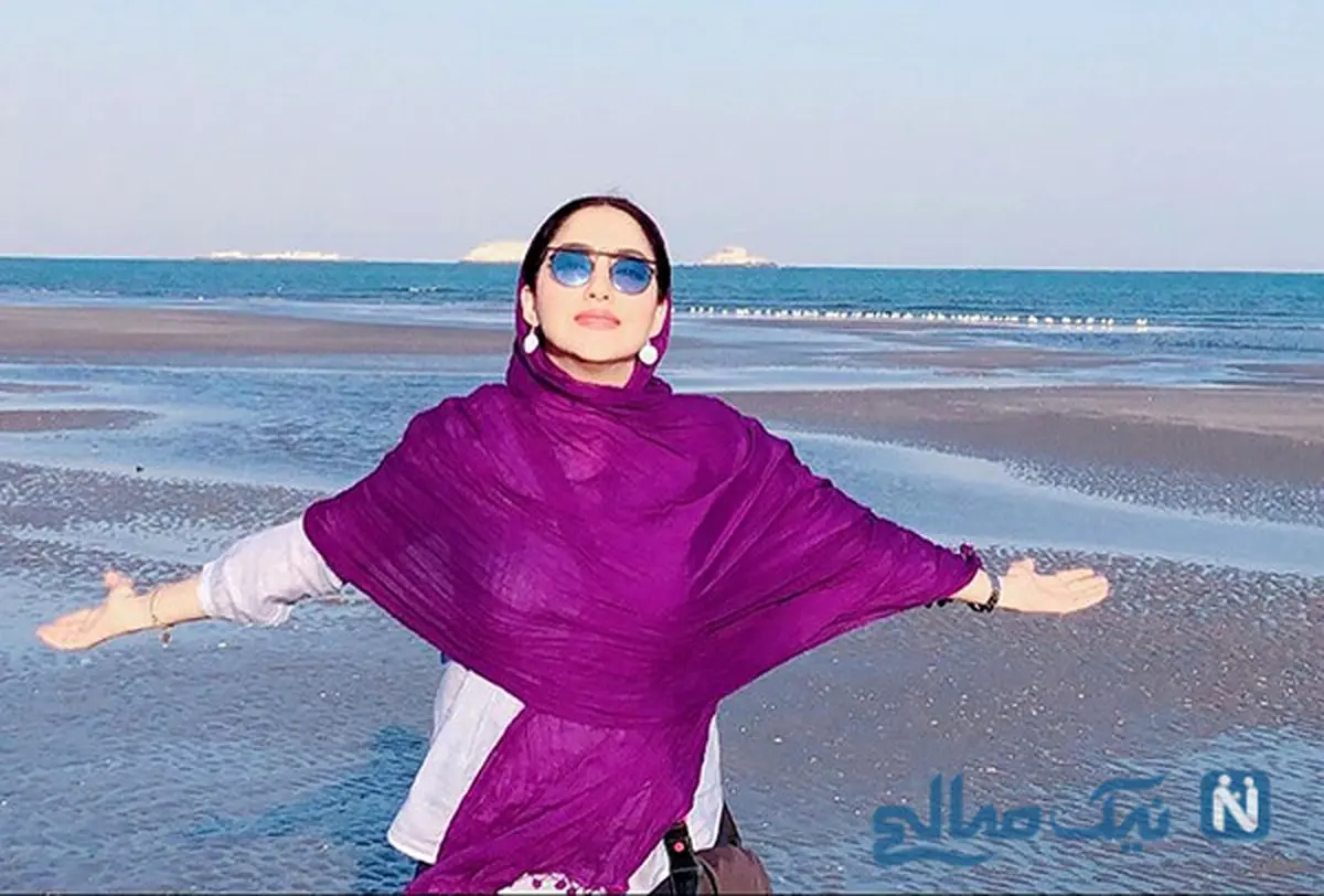 عکس جذاب بهاره کیان افشار کنار ساحل
