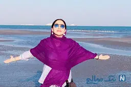 عکس جذاب بهاره کیان افشار کنار ساحل
