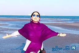 عکس جذاب بهاره کیان افشار کنار ساحل