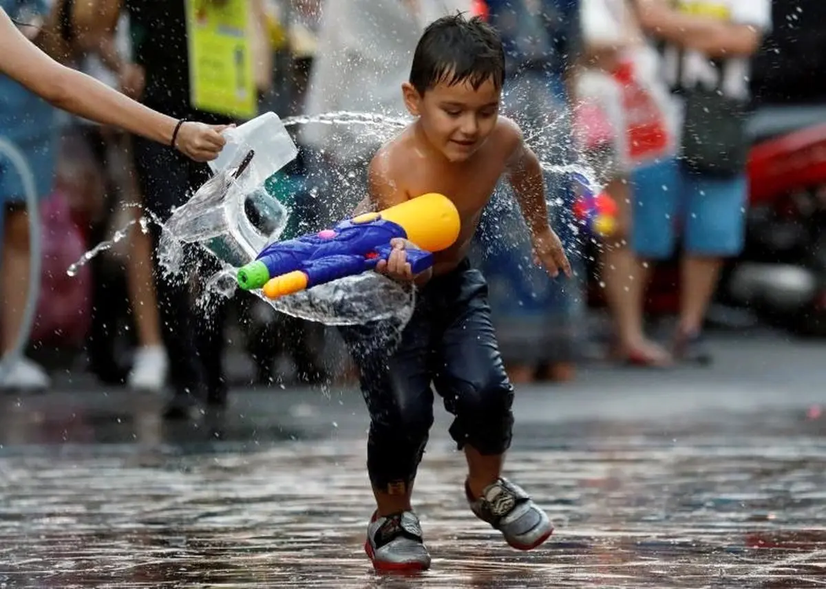 تصاویری از فستیوال جشن آب در تایلند
