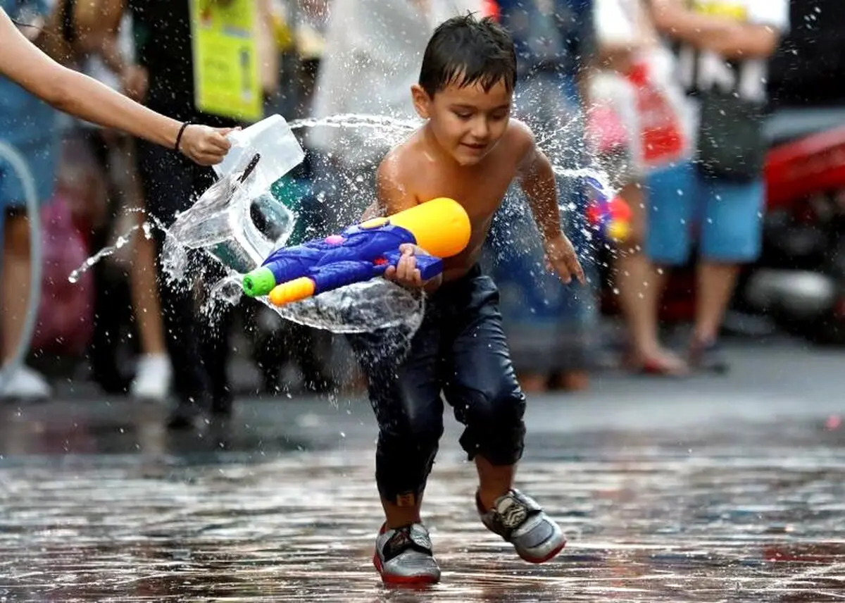 تصاویری از فستیوال جشن آب در تایلند