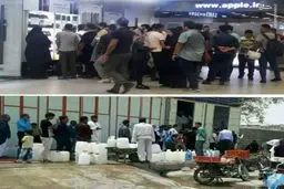 تهرانی‌ها در صف آیفون، آبادانی‌ها در صف آب!/عکس