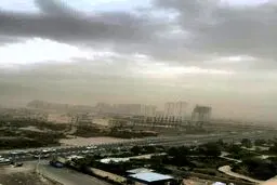 وقوع طوفان و باد شدید در تهران/ عکس