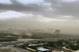 وقوع طوفان و باد شدید در تهران/ عکس