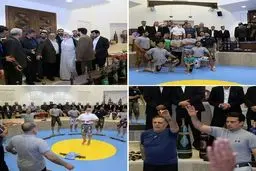 عکسی از رئیس بانک مرکزی و ناطق نوری در گود زورخانه