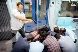 مانور رهایی گروگان در مترو/تصاویر