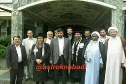 شهید رکن آبادی در کنار شیخ زکزاکی/ عکس