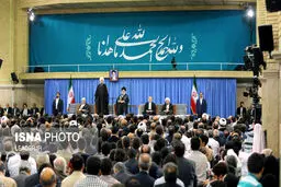 حواشی دیدار مسئولین و سفرا با رهبر انقلاب/تصاویر