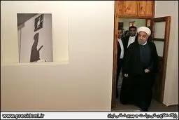 روایت تصویری از حضور روحانی در بیت امام خمینی