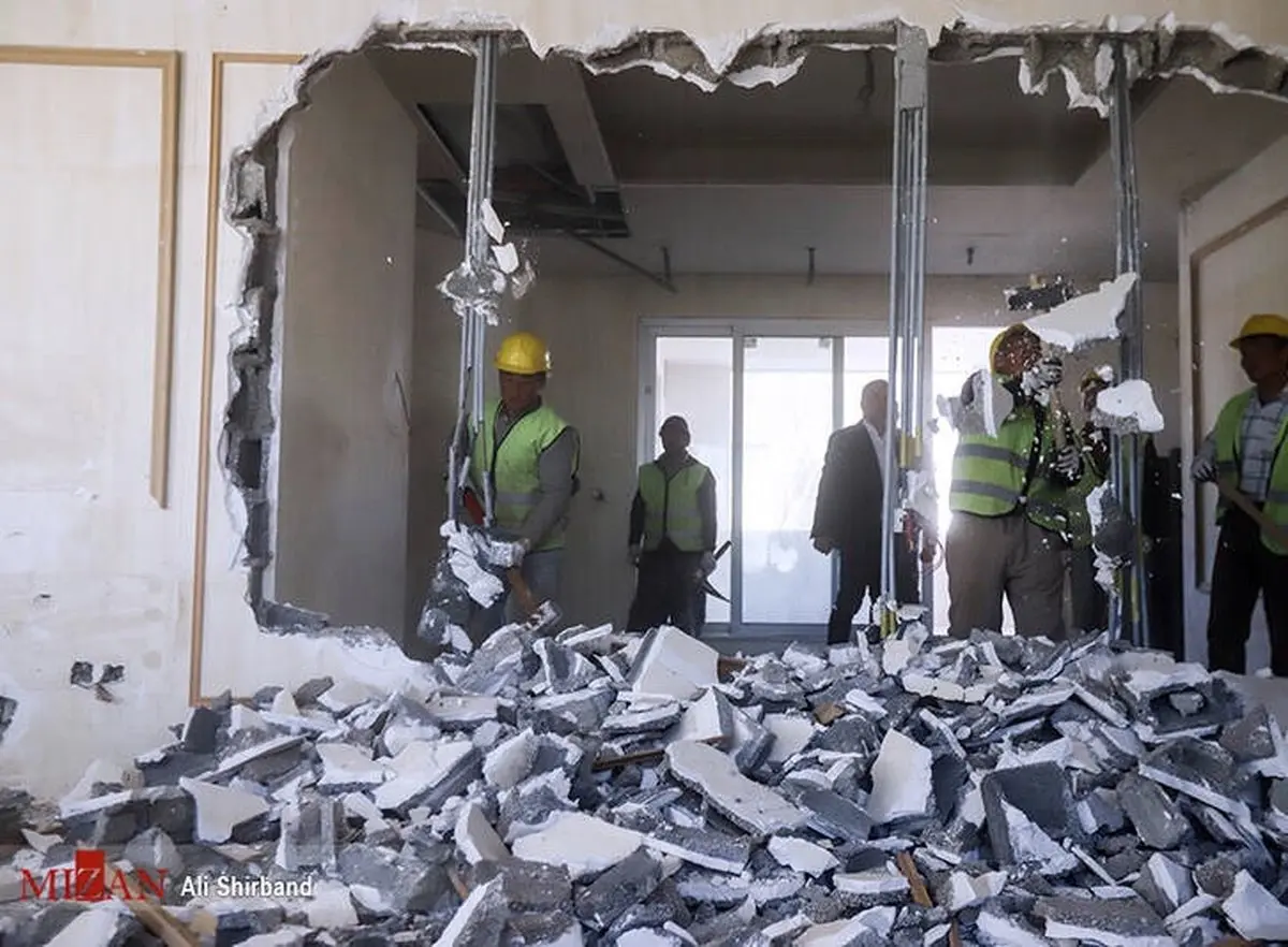 تخریب ویلای دختر آقای وزیر در لواسان/ تصاویر