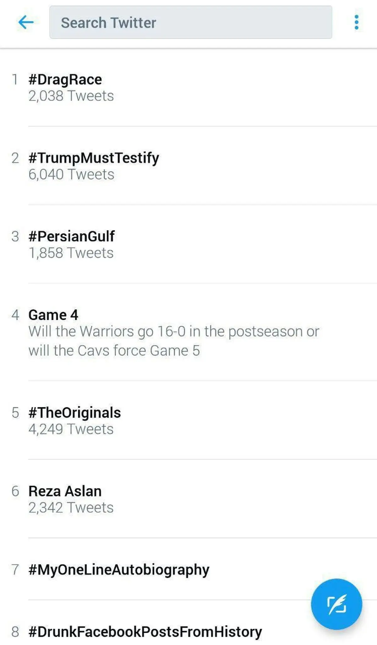 خلیج فارس در توییتر ترند شد