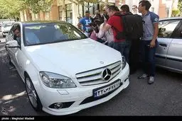 بنز لوکس علیرضا منصوریان/ عکس