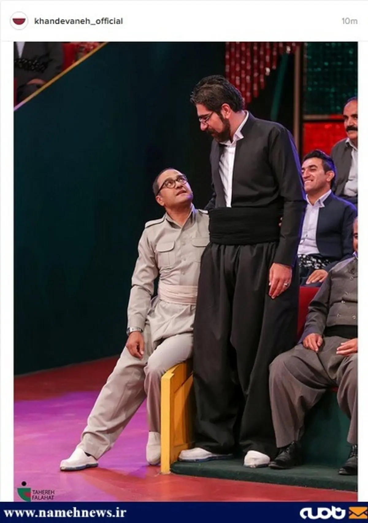 لباس جالب رامبد در شب میزبانی از هموطنان کرد/عکس