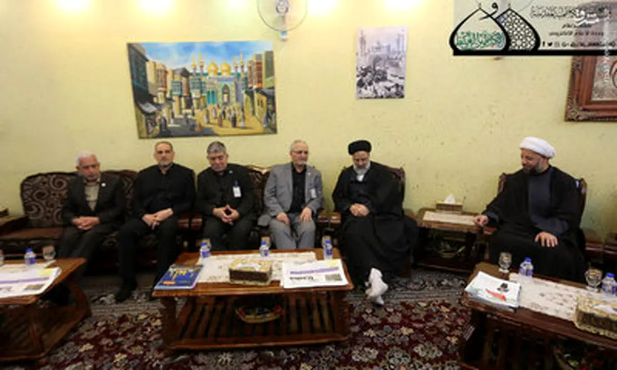 زیارت حجت‌السلام رئیسی ازحرم امامین جوادین(ع)/ تصاویر