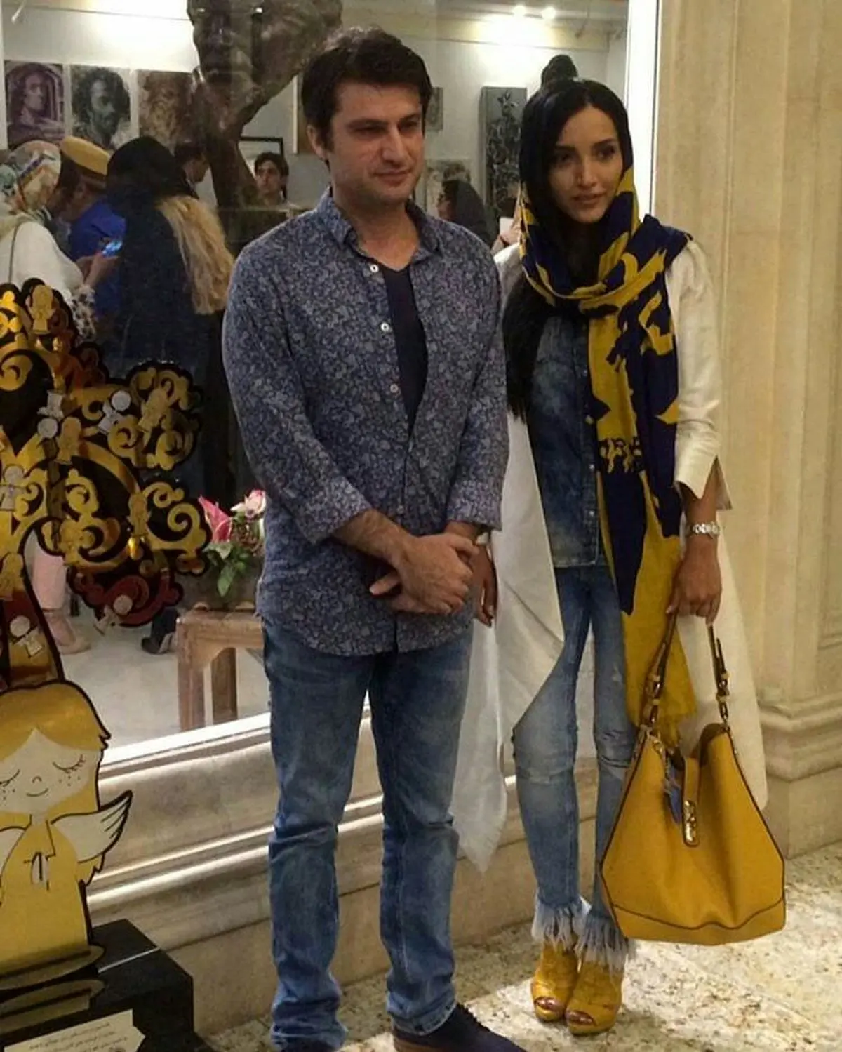 شهرام حقیقت دوست و خاطره اسدی در یک قاب