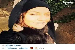 سلفی یهویی مهناز خانم افشار/عکس