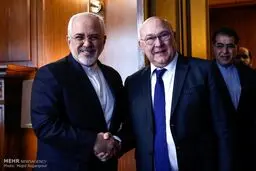 دیدار وزیر امور اقتصاد فرانسه با ظریف/عکس