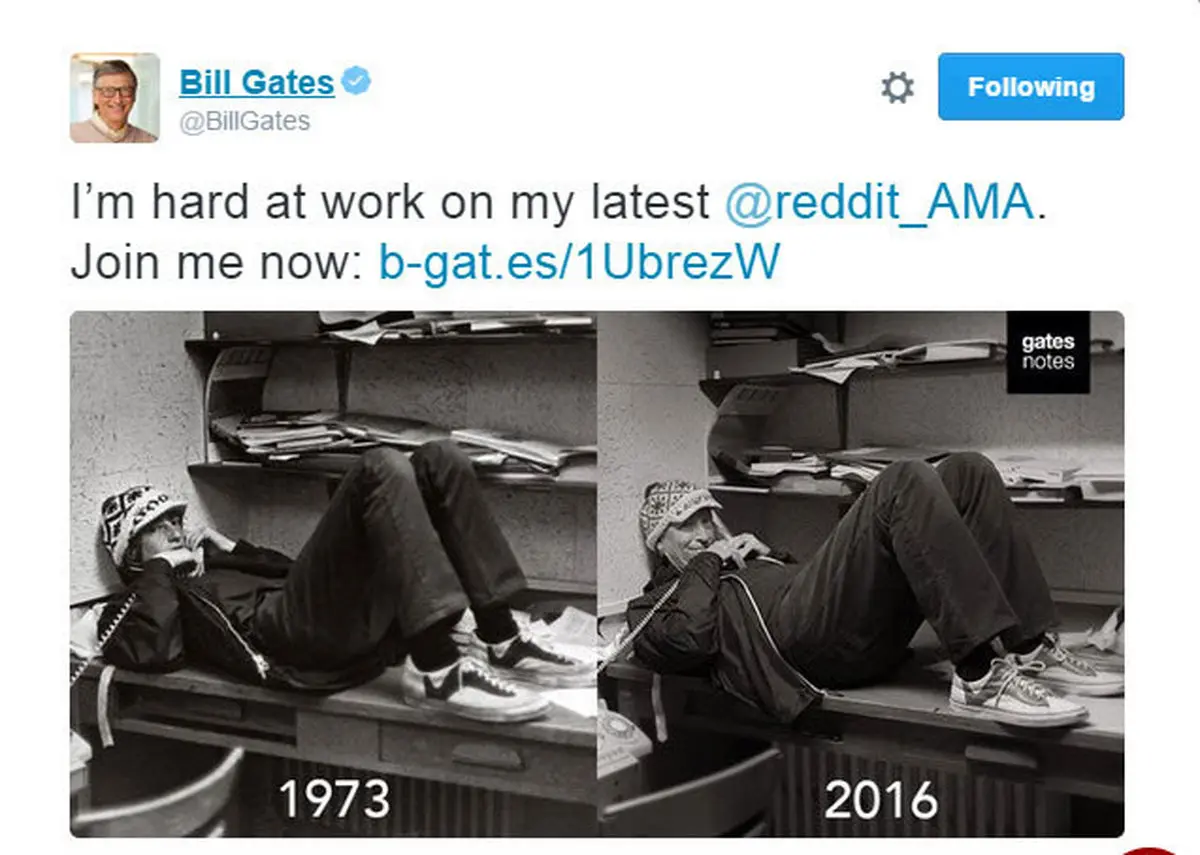 تصویری از بیل گیتس که پس از 43 سال تکرار شد