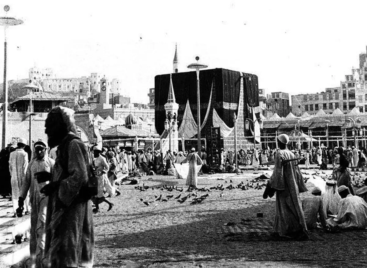 نمایی از کعبه در قرن نوزدهم /عکس