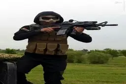 چهره عجیب سرباز عراقی /عکس