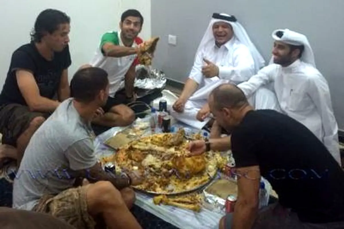 منتظري در ضيافت شام سرمربي ام‌صلال(عکس)