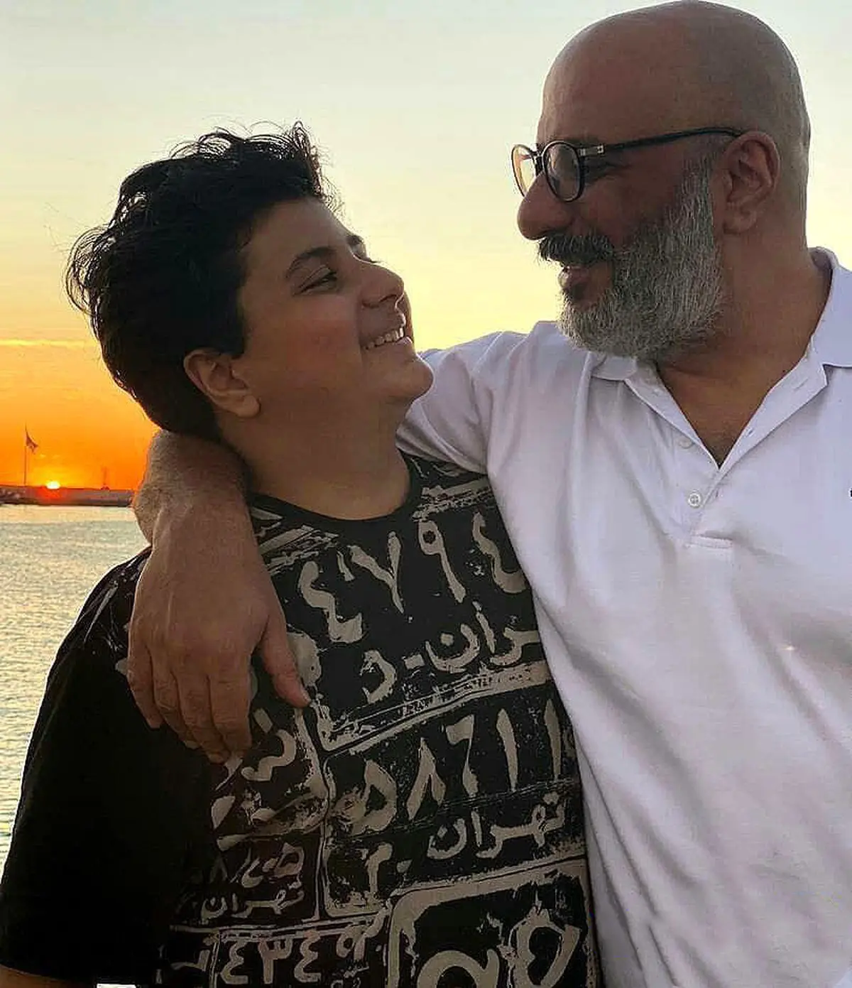عکسی جدید از امیر جعفری و پسرش آیین