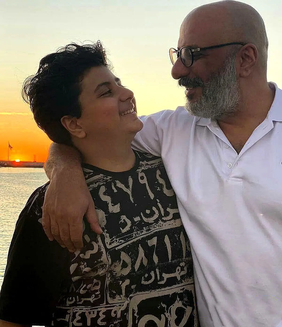 عکسی جدید از امیر جعفری و پسرش آیین