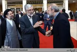 خنده‌های حداد عادل و لاریجانی در یک قاب/ عکس