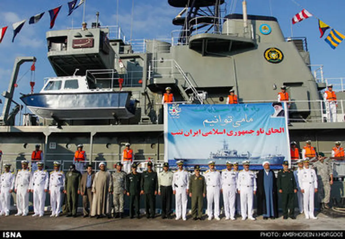 مراسم الحاق ناو تنب و یک فروند بالگرد به ناوگان نیروی دریایی‎/تصاویر