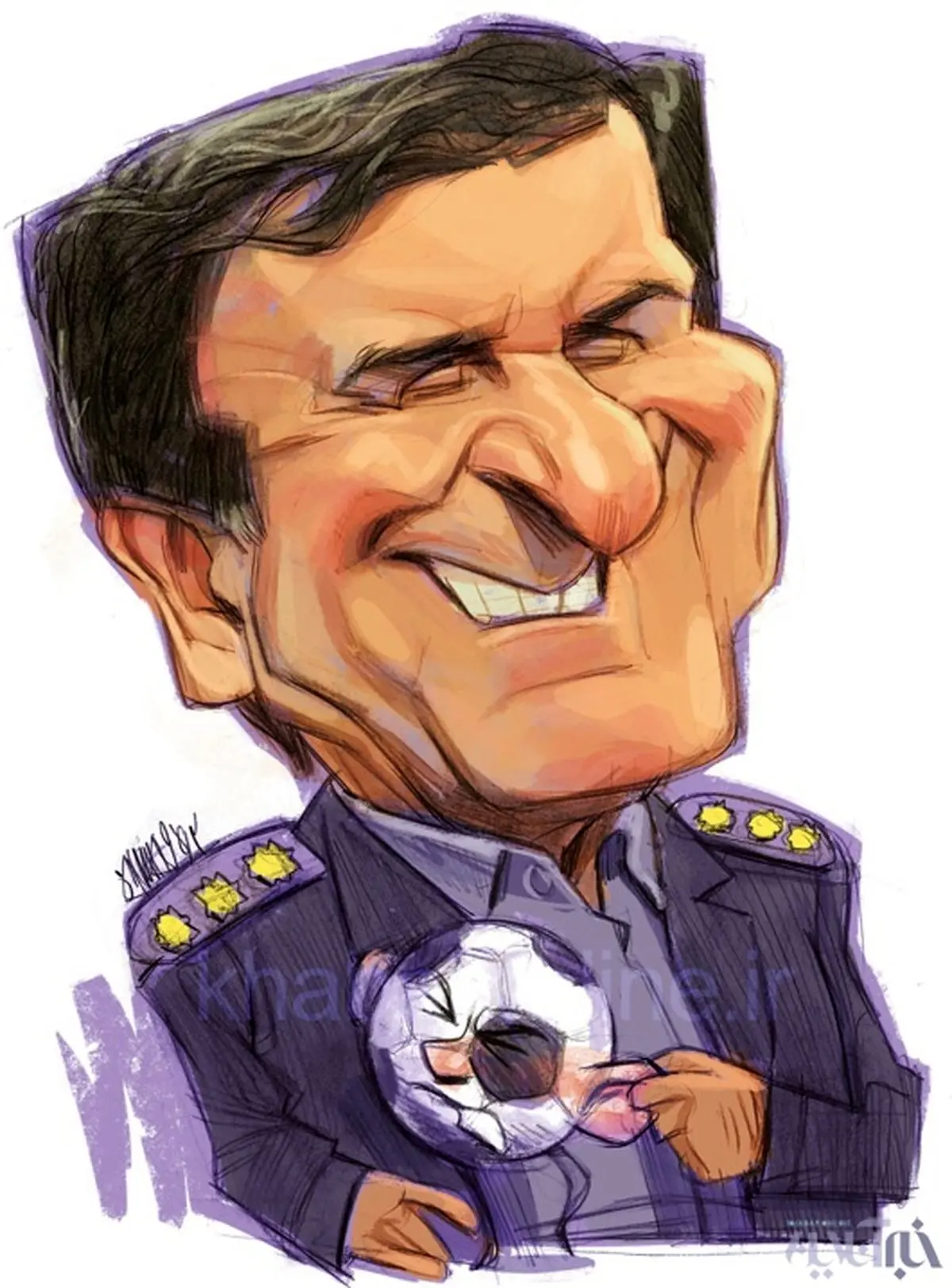 سرهنگ علیفر!/ کاریکاتور