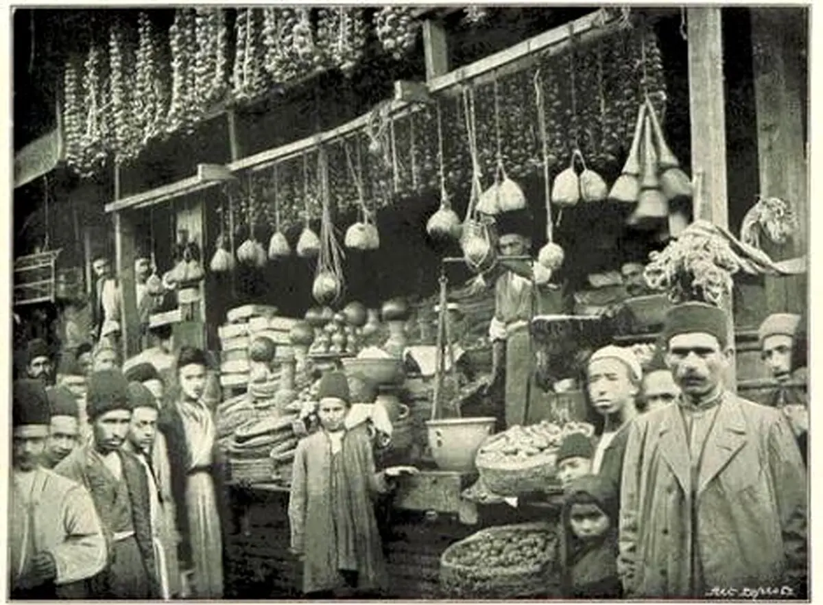 بازار رشت در زمان قاجار/عکس