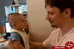 تعجب‎کاربران ازحرف‎زدن نوزاد3ماهه+عکس
