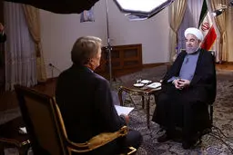 گفتگوی روحانی با شبکه سی بی اس آمریکا/عکس
