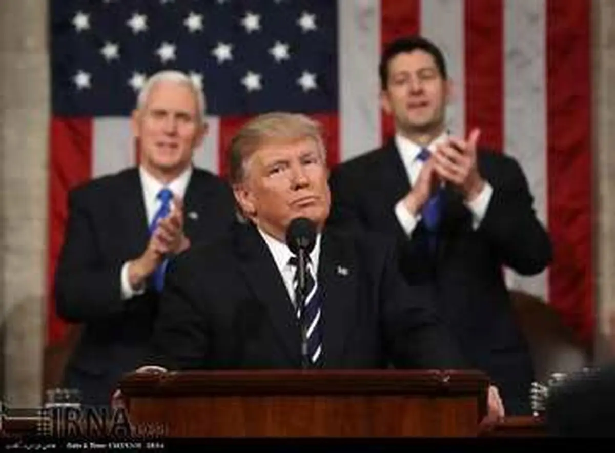 نخستین سخنرانی رسمی ترامپ در کنگره آمریکا/تصاویر