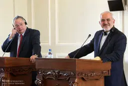 کنفرانس مطبوعاتی وزرای خارجه ایران و یونان/تصاویر